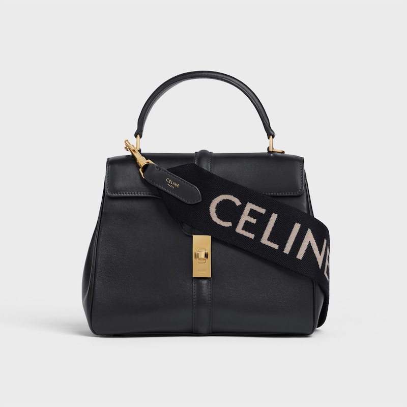 long strap in wool with celine jacquard