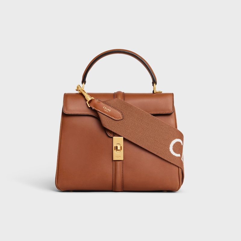 short strap in wool with celine jacquard