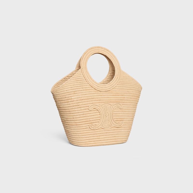 braided panier in raffia