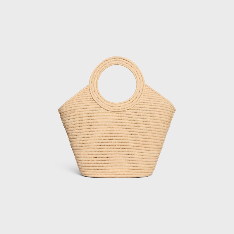 braided panier in raffia