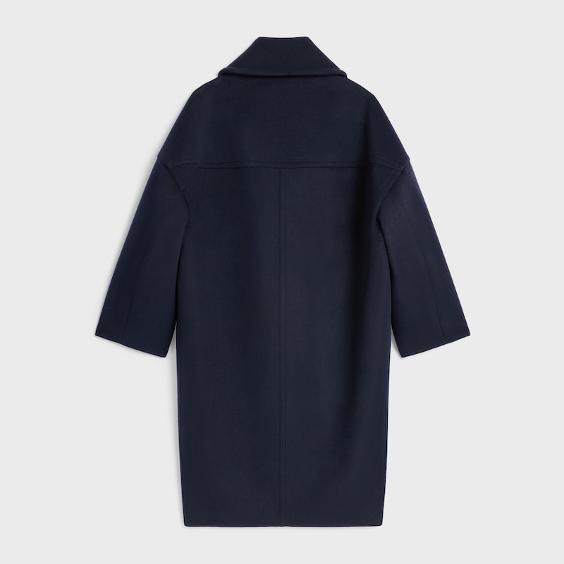long peacoat in wool felt