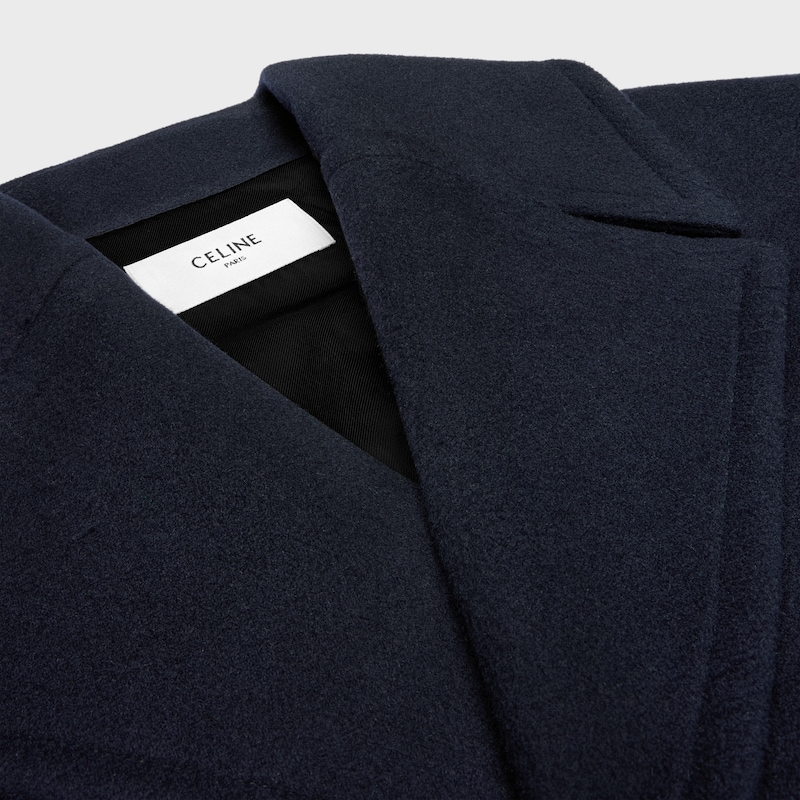 long peacoat in wool felt