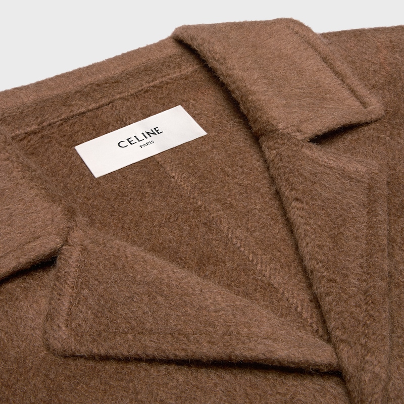 coat in double-face cashmere and camel