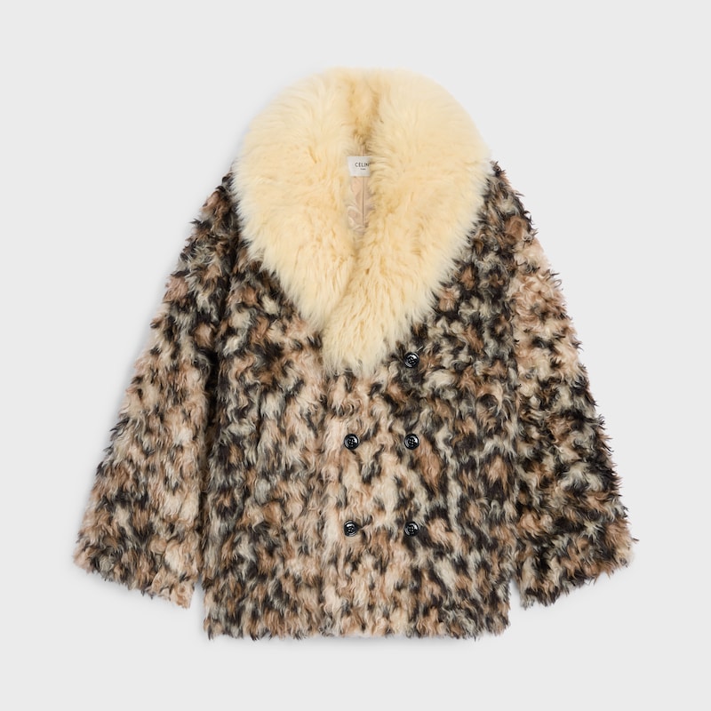 coat in mohair alpaca