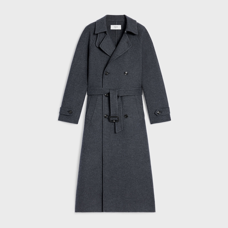 wrapped coat in double-face wool cashmere