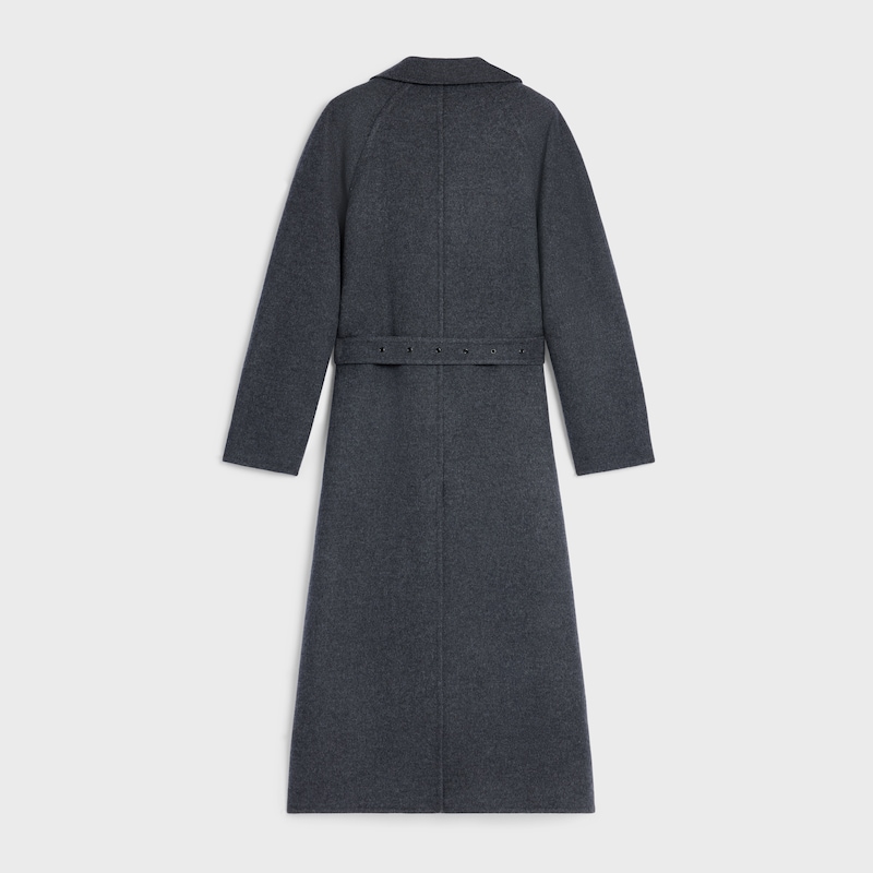 wrapped coat in double-face wool cashmere