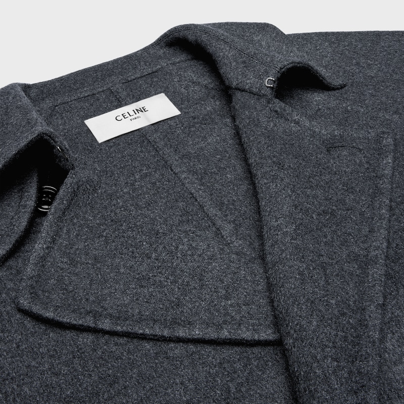 wrapped coat in double-face wool cashmere