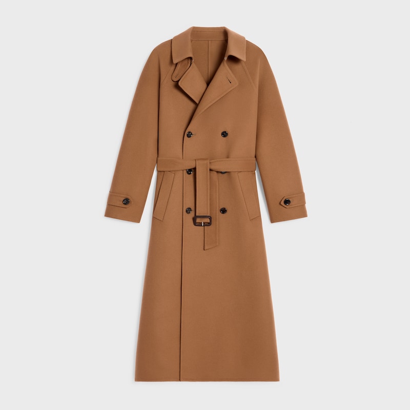 wrapped coat in double-face wool cashmere
