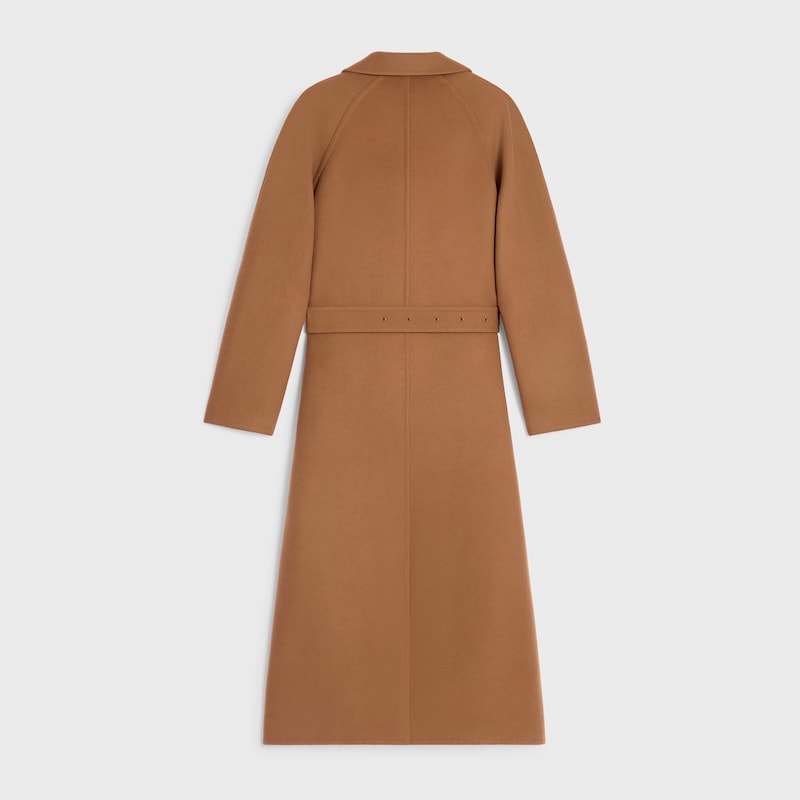 wrapped coat in double-face wool cashmere