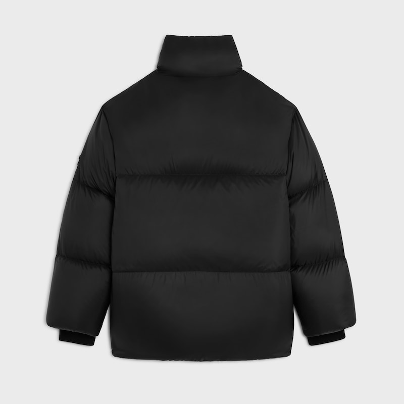 long puffer jacket in light nylon