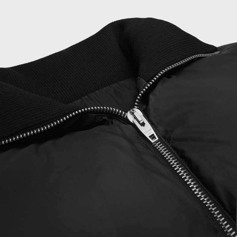 long puffer jacket in light nylon