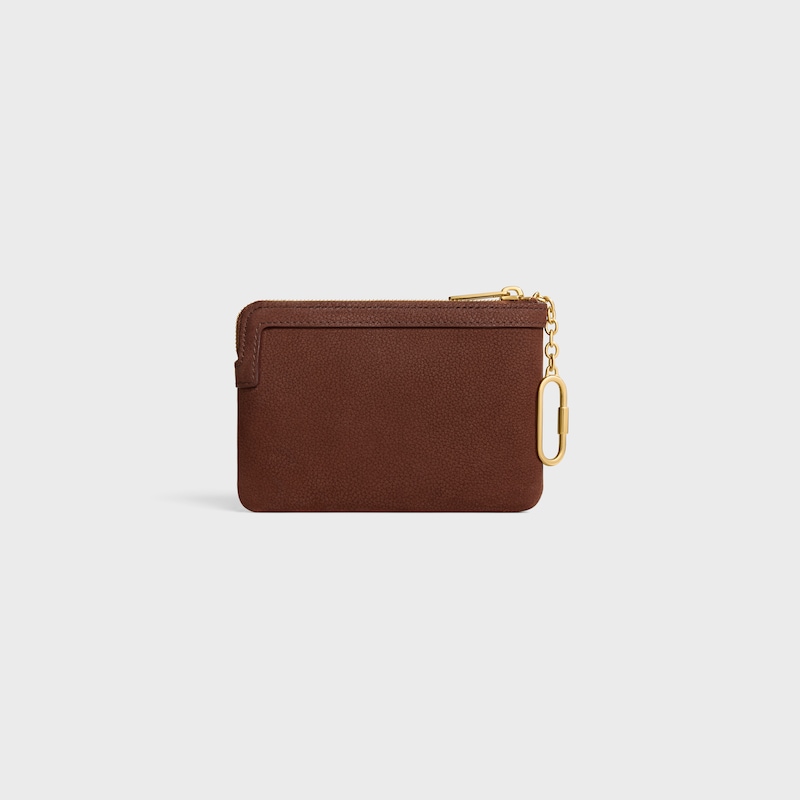coin purse cuir triomphe in grained calfskin