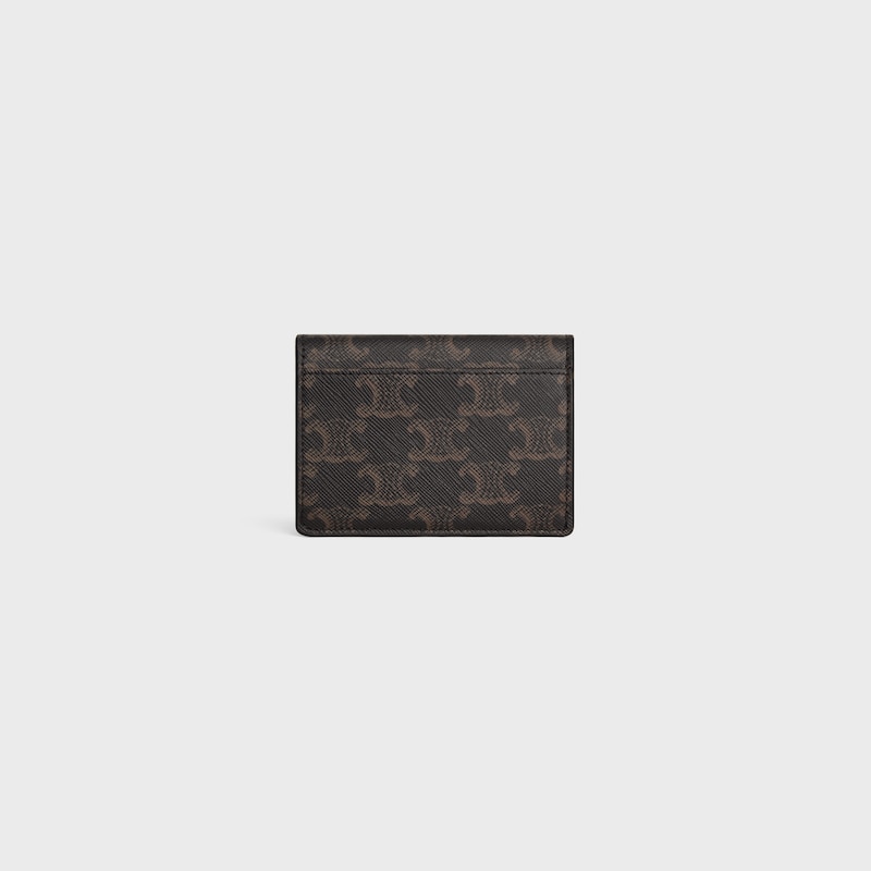 card holder with flap triomphe in triomphe canvas