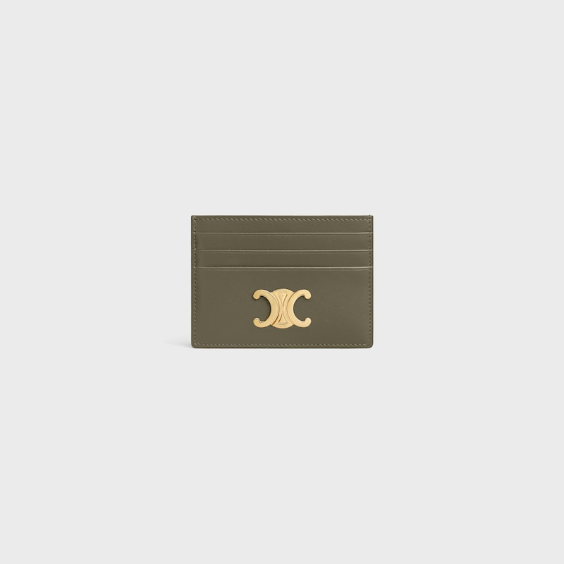 card holder triomphe in shiny calfskin