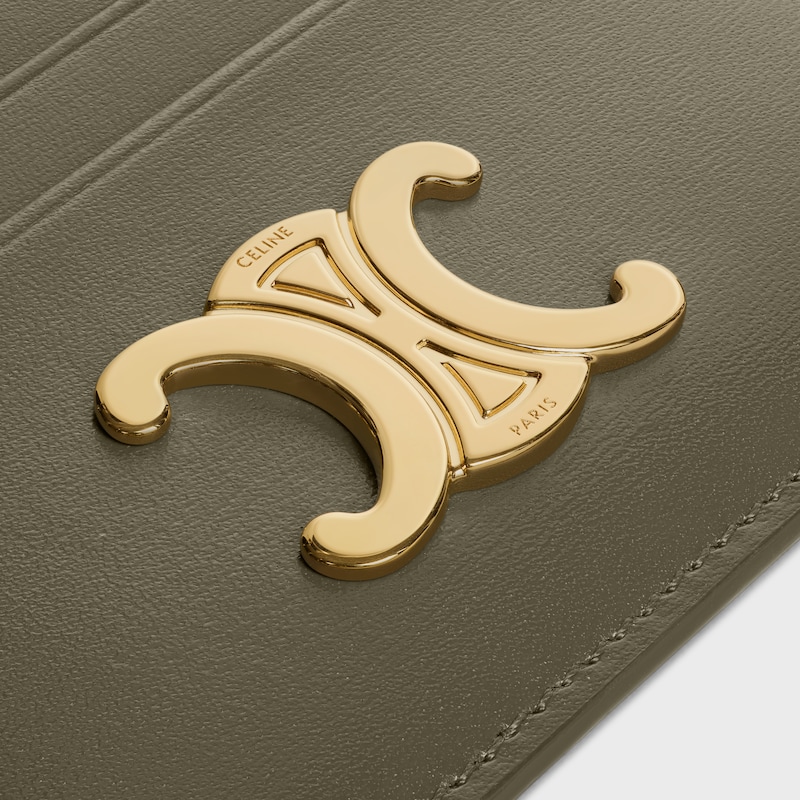 card holder triomphe in shiny calfskin