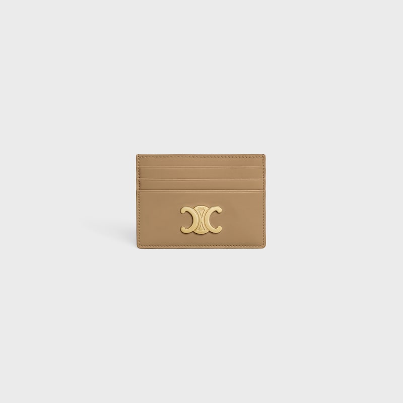 card holder triomphe in shiny calfskin