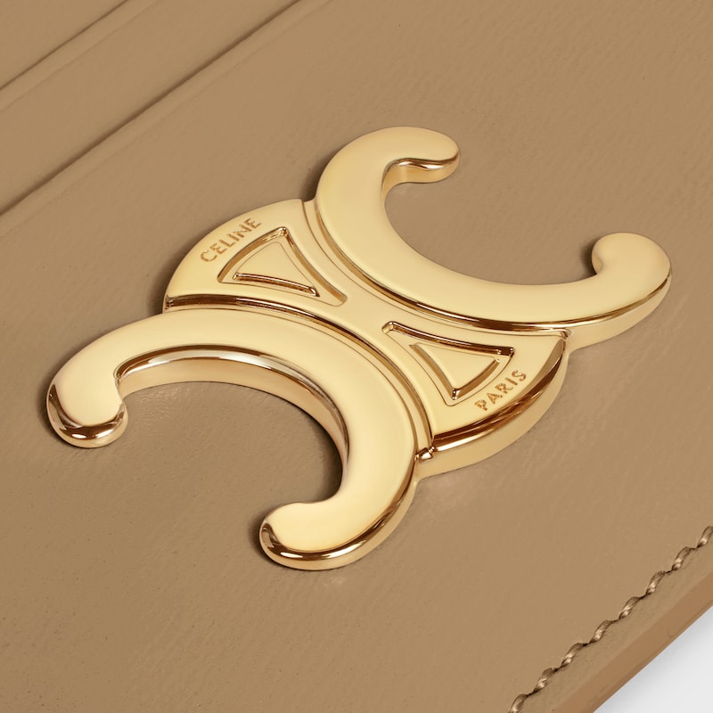 card holder triomphe in shiny calfskin