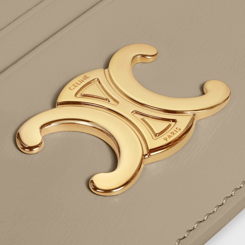 card holder triomphe in shiny calfskin