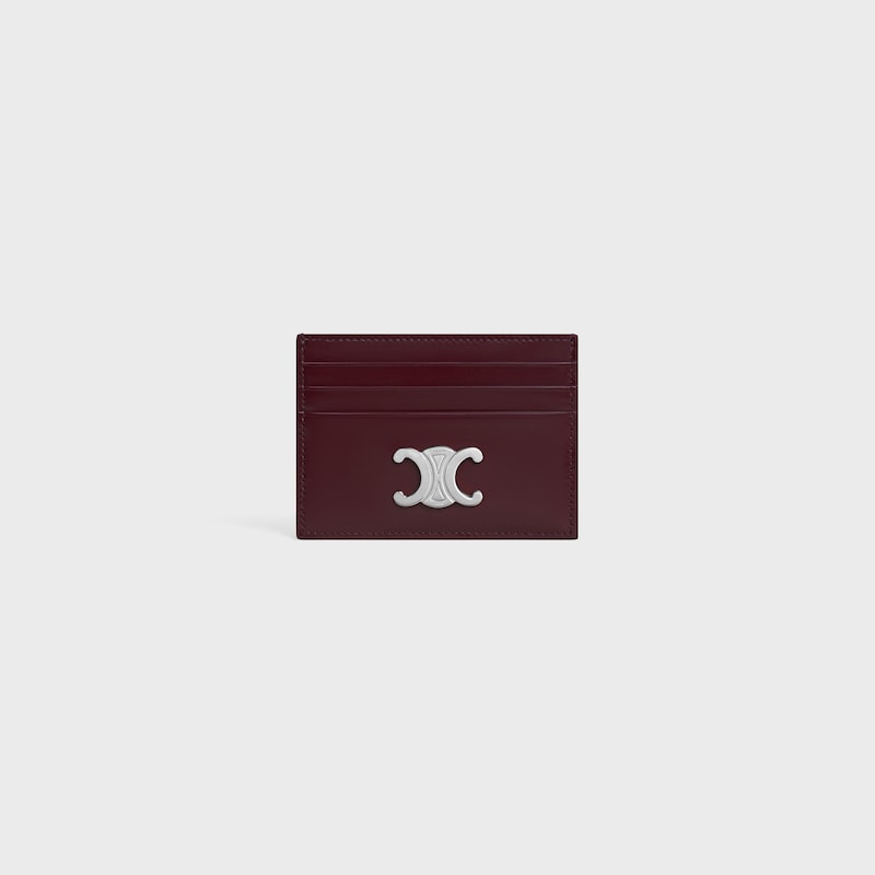 card holder triomphe in shiny calfskin