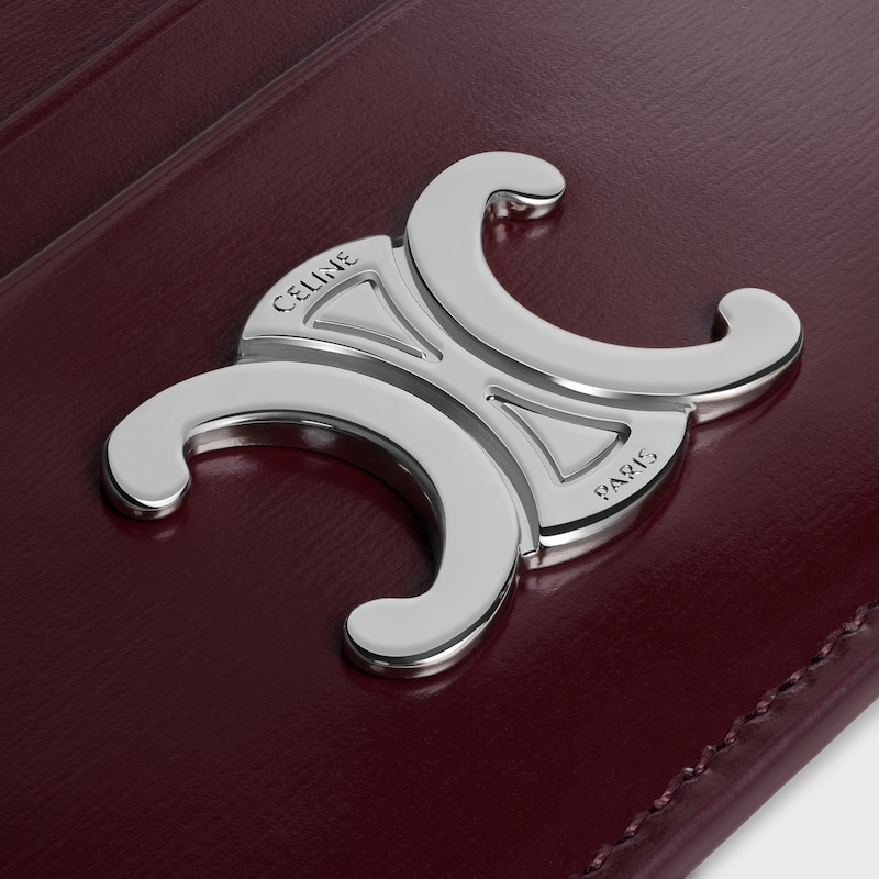 card holder triomphe in shiny calfskin