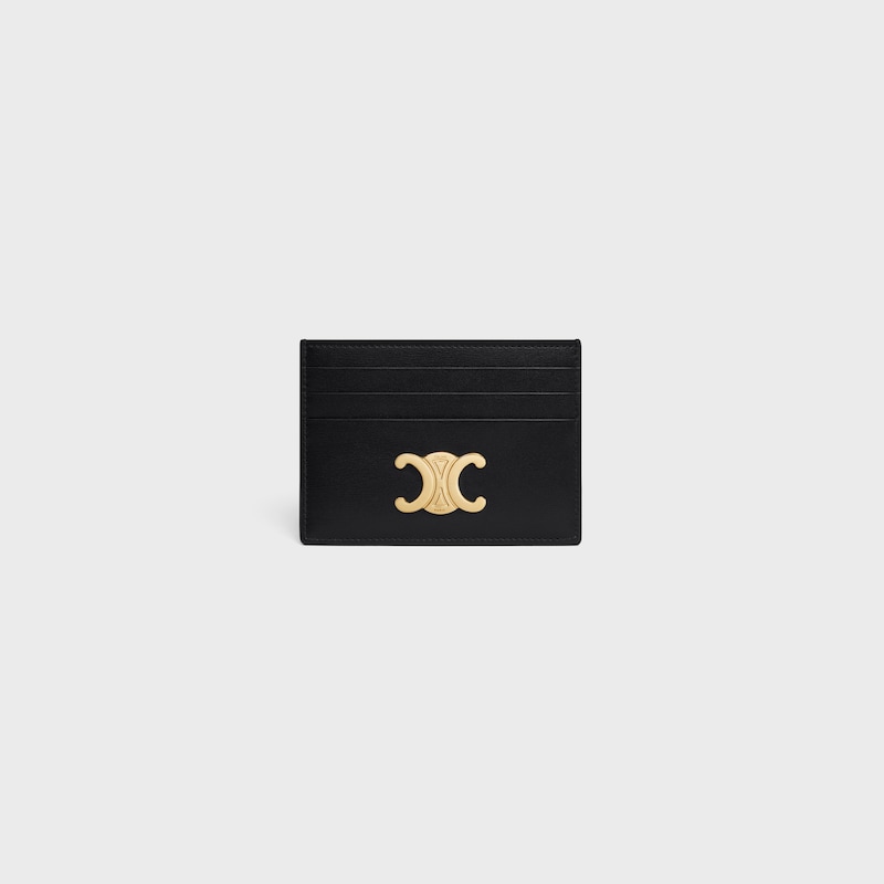 card holder triomphe in shiny calfskin
