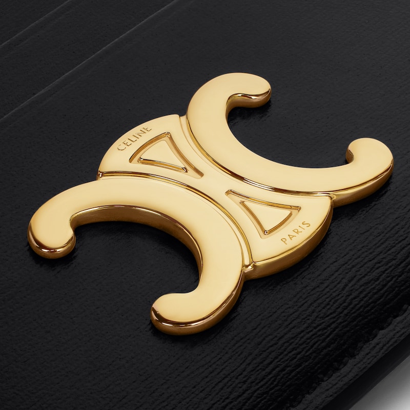 card holder triomphe in shiny calfskin