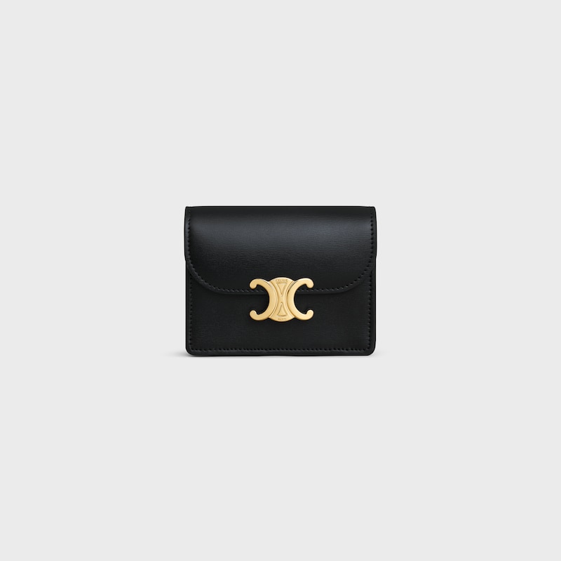 business card holder triomphe in shiny calfskin