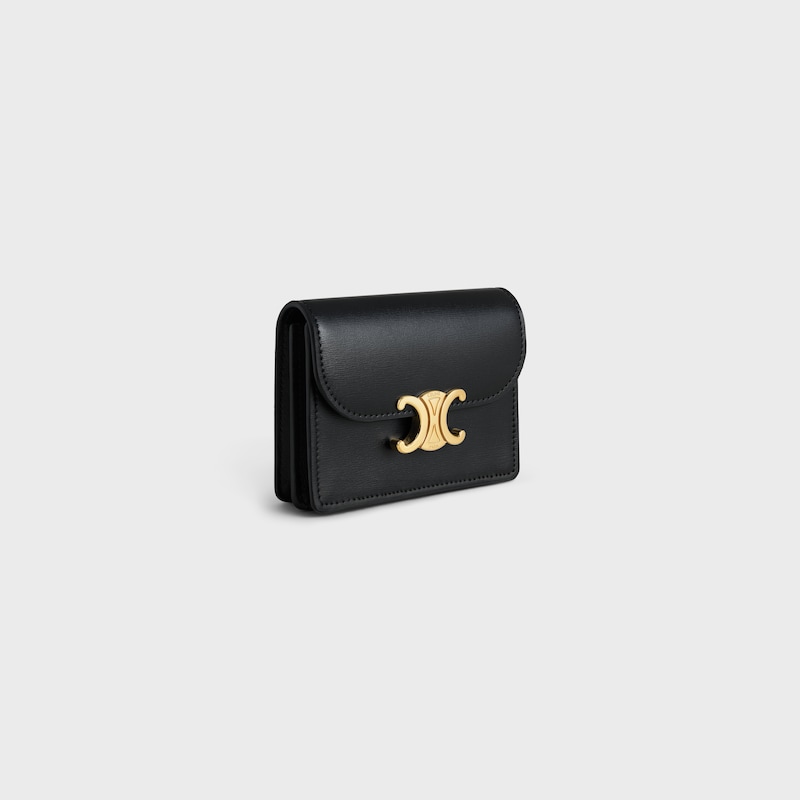 business card holder triomphe in shiny calfskin