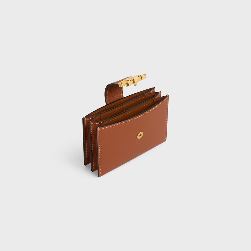 accordeon card holder nino in supple grained calfskin
