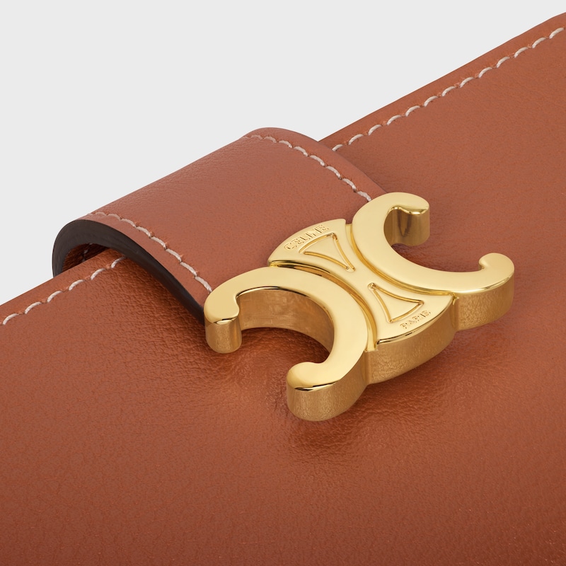 accordeon card holder nino in supple grained calfskin