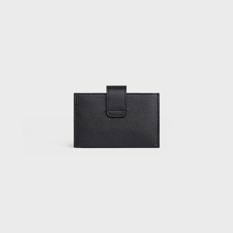accordeon card holder nino in supple grained calfskin