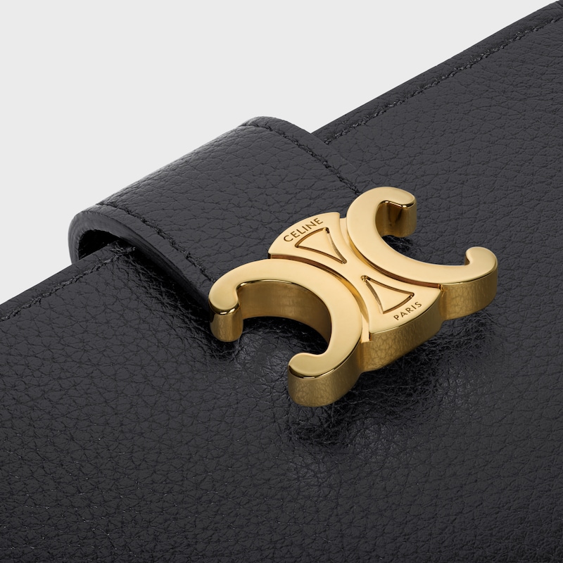 accordeon card holder nino in supple grained calfskin