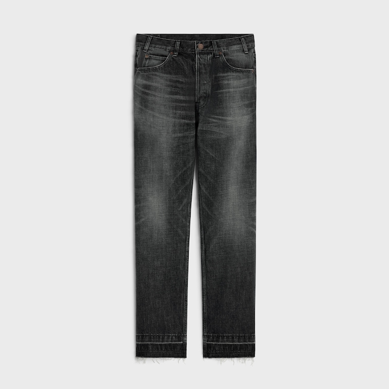 wesley jeans in black ice rinse wash denim