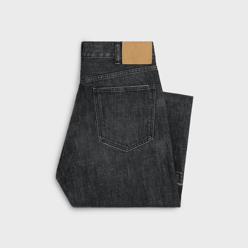 wesley jeans in black ice rinse wash denim