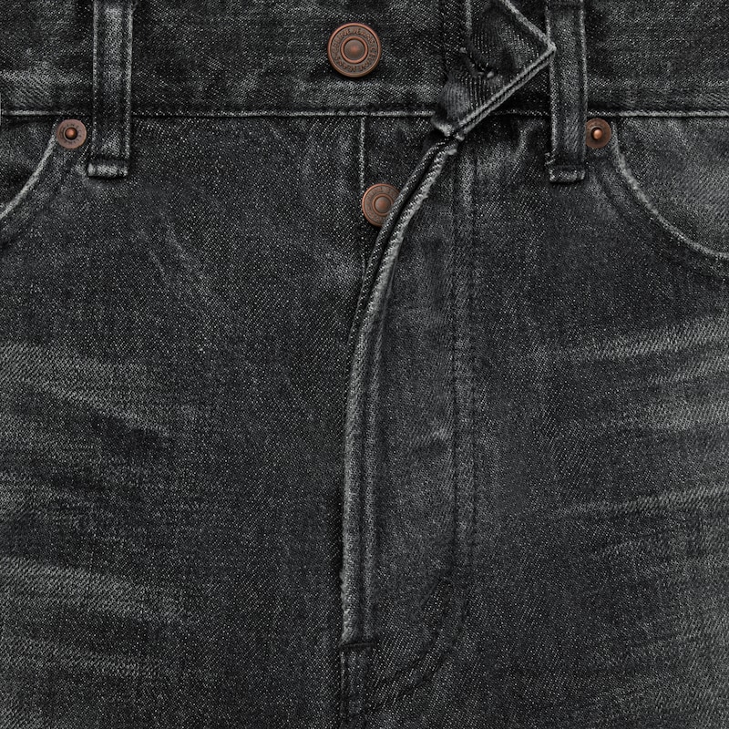 wesley jeans in black ice rinse wash denim