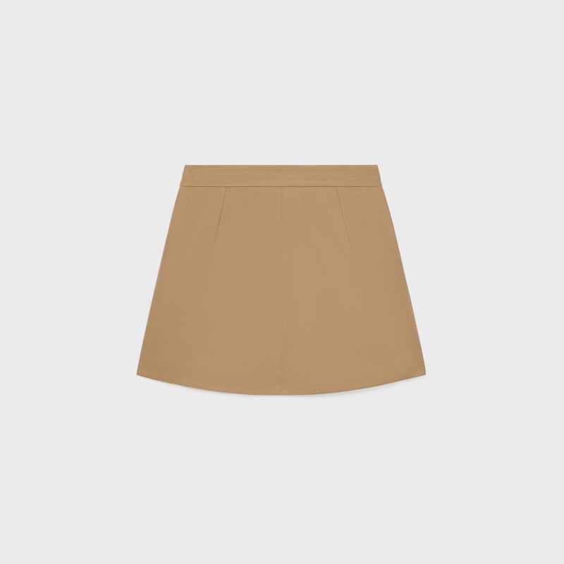 short skirt in cotton gabardine