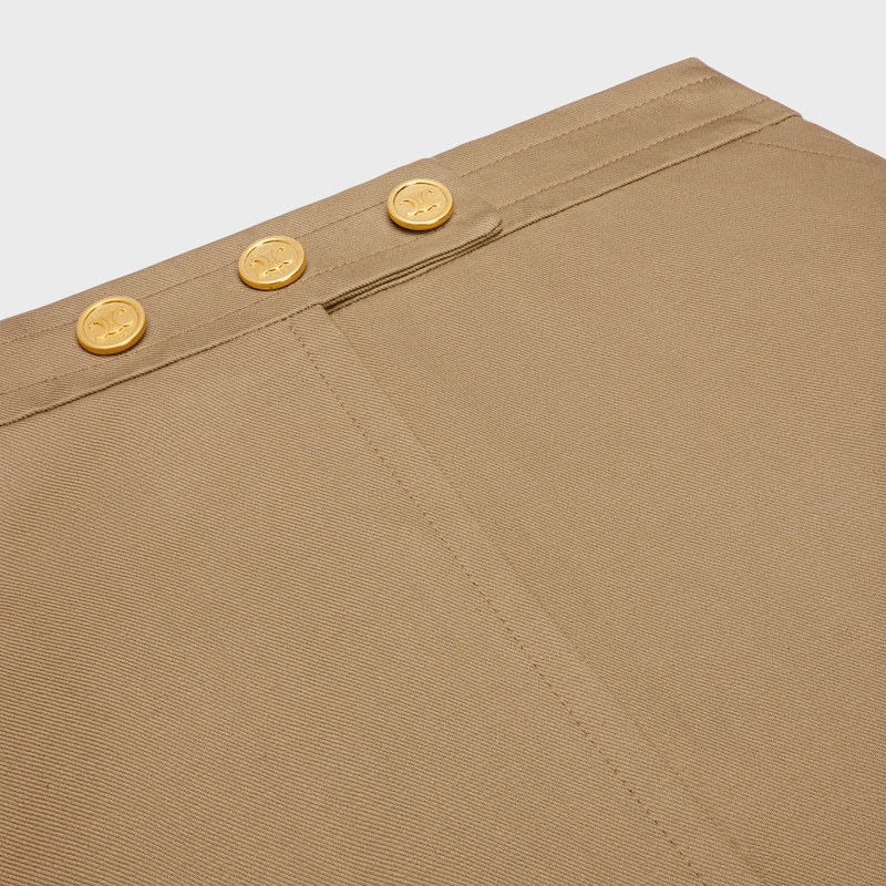 short skirt in cotton gabardine