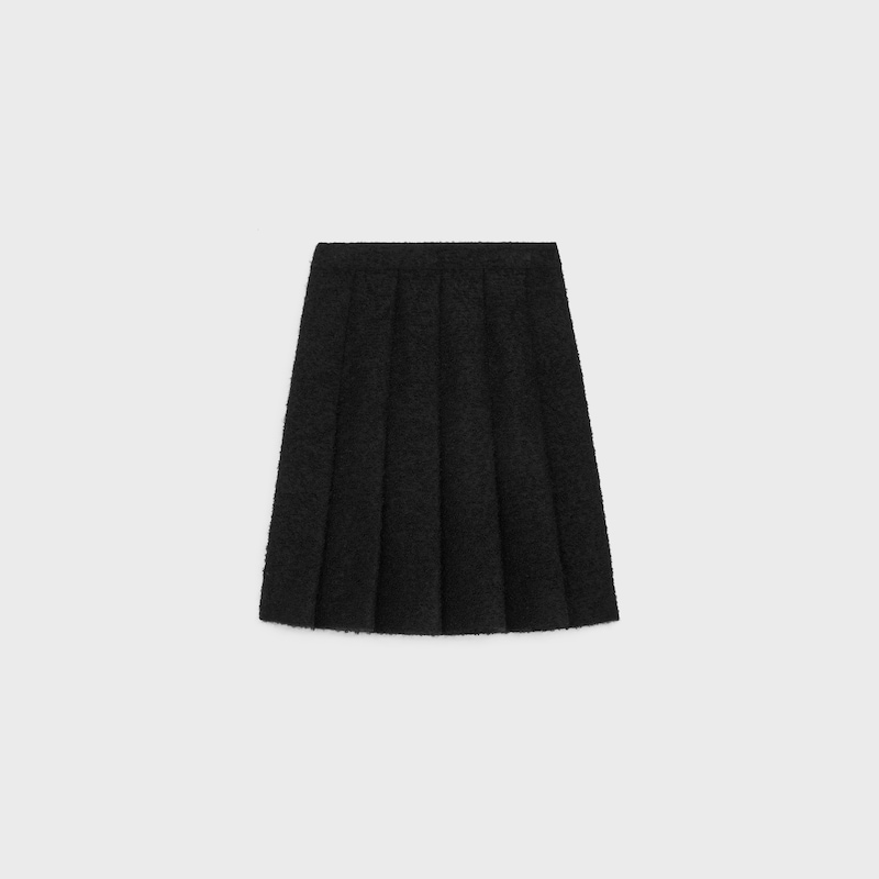 pleated skirt in bouclette natteacute