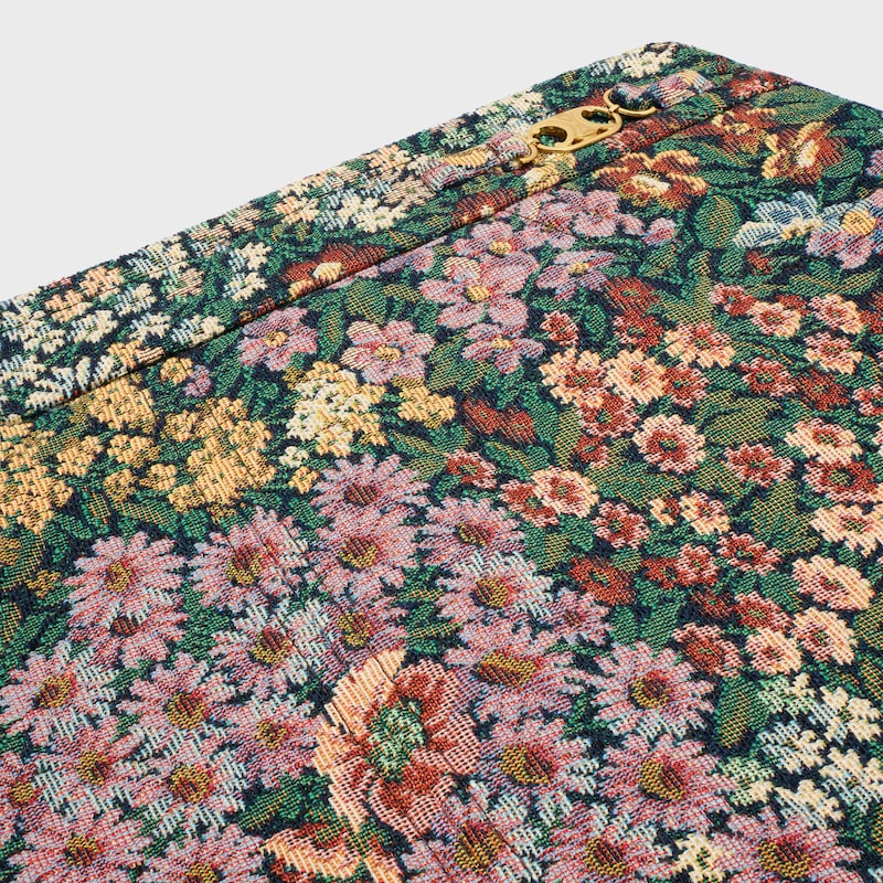 mini skirt in cotton jacquard