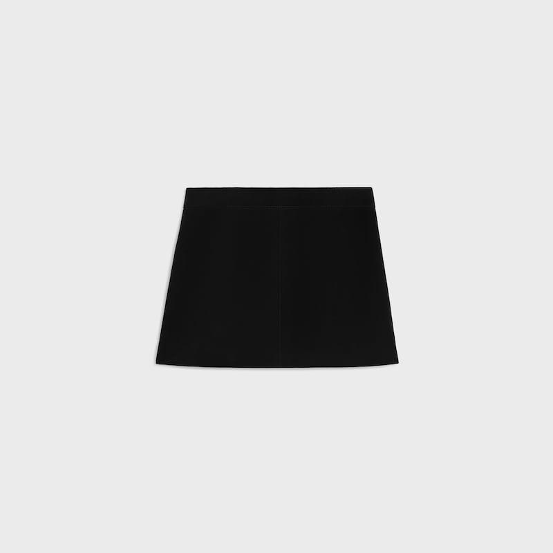 mini skirt in suede