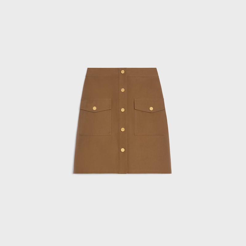 short skirt in cotton twill