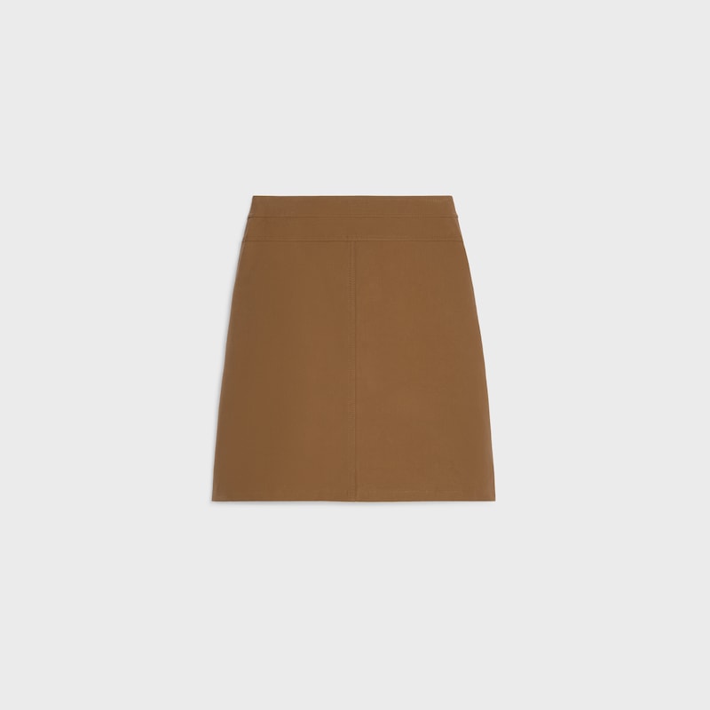 short skirt in cotton twill