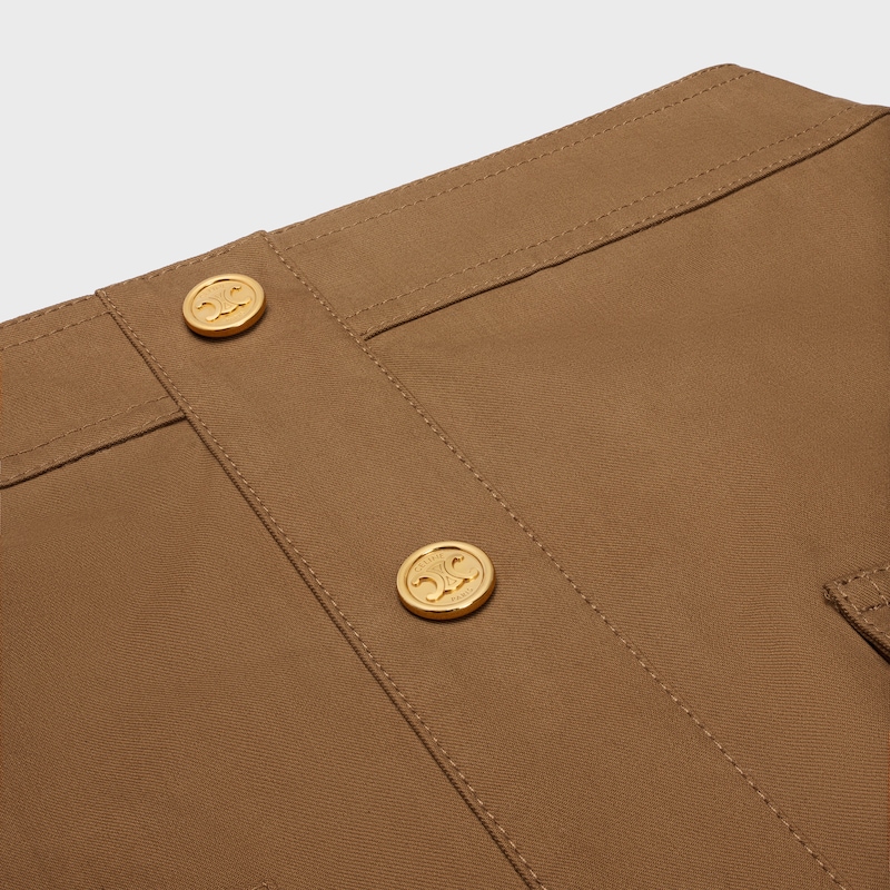short skirt in cotton twill