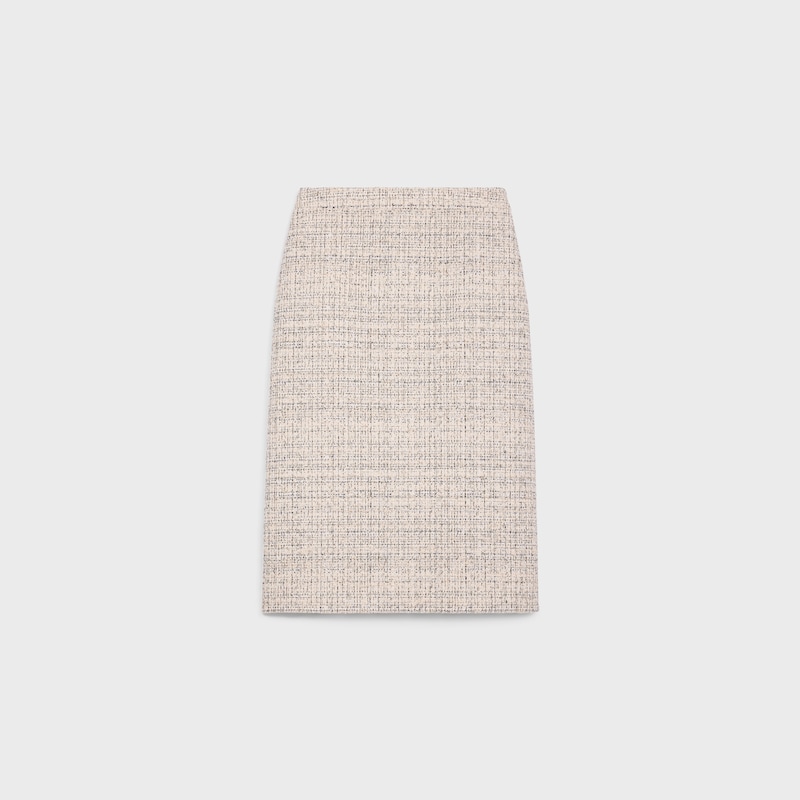 pencil skirt in cotton natteacute