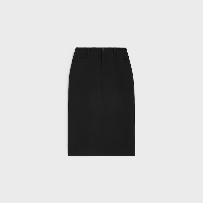 pencil skirt in cashmere mohair natteacute