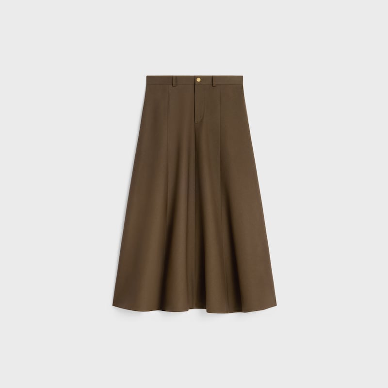 skirt in cotton gabardine