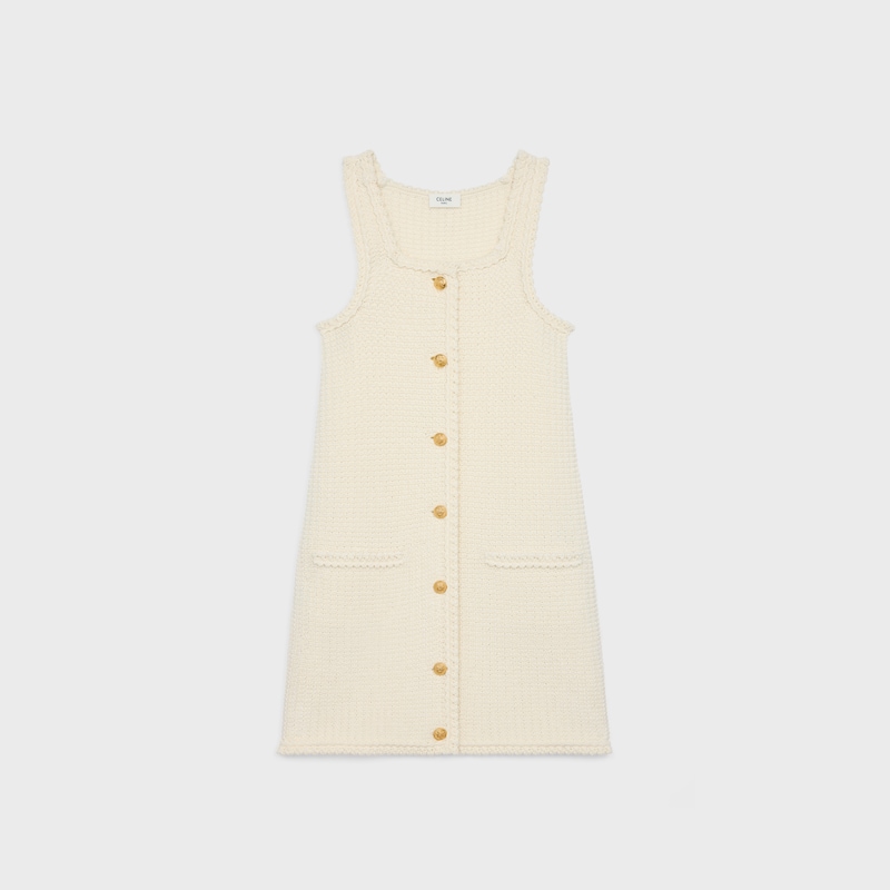 mini apron dress in cotton
