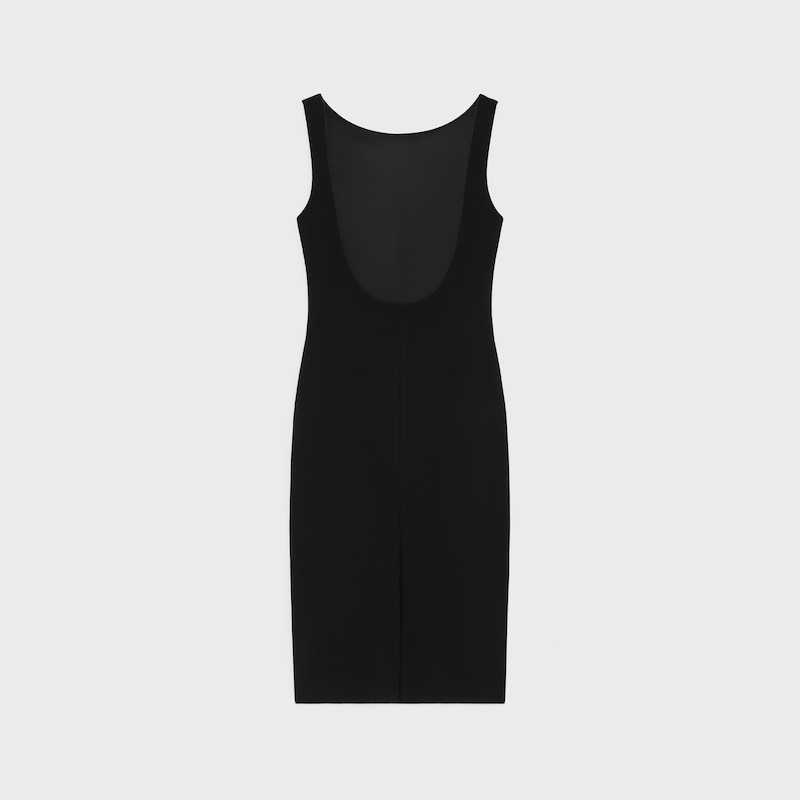 pencil dress in gauffered double wool