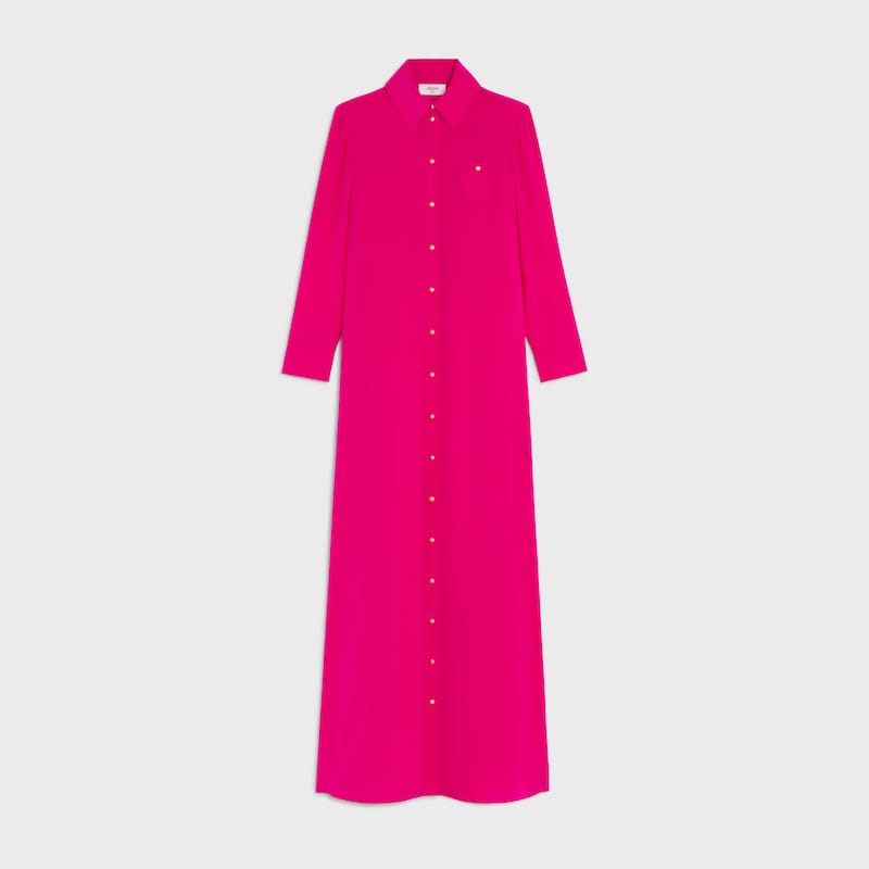 dress in acetate silk crepe