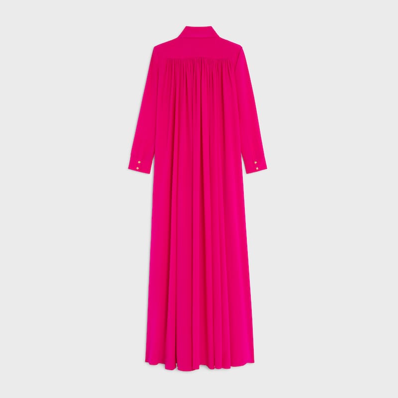 dress in acetate silk crepe